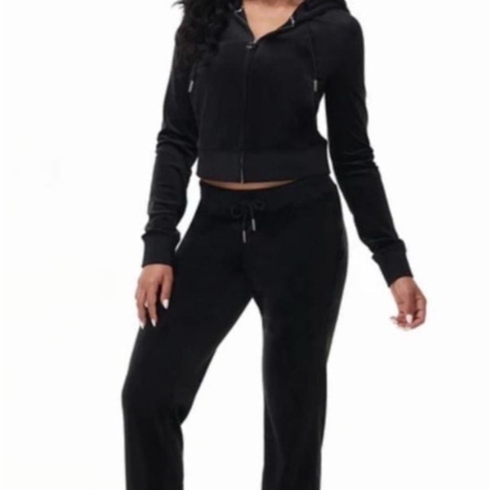 OG Bling Juicy Couture velour tracksuit in BLACK, sz Xl